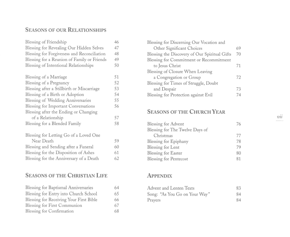 FEAS Table of Contents 2